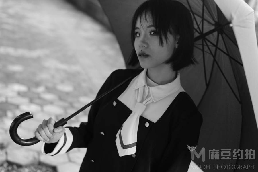 黑白模特
