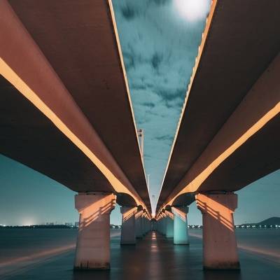 夜景模特