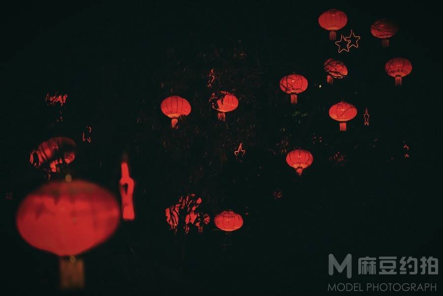夜景模特