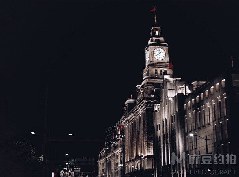 夜景模特