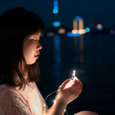 夜景模特