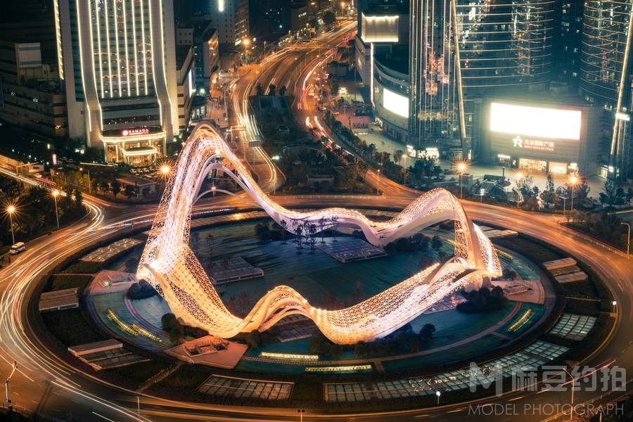 夜景模特