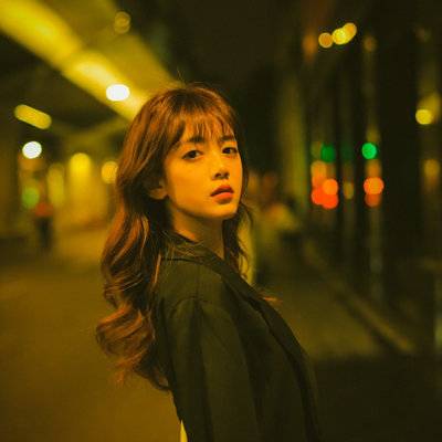 夜景模特