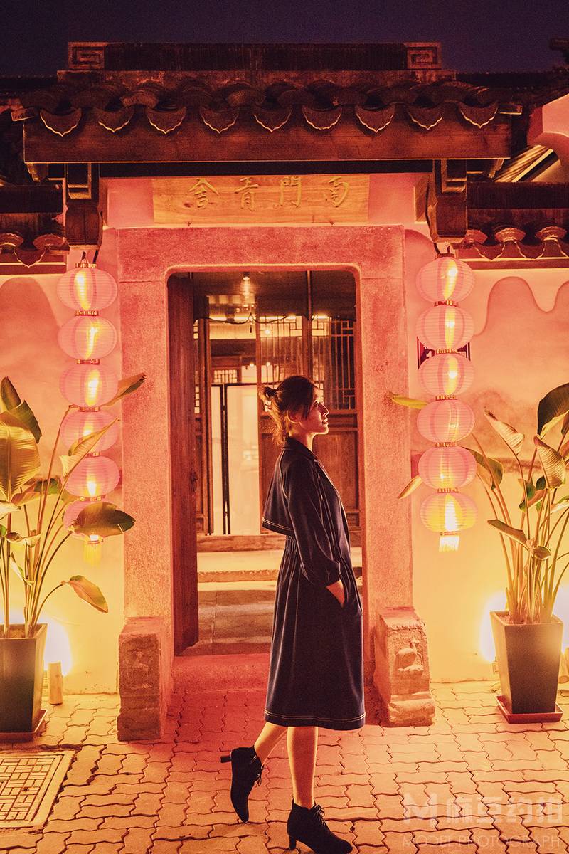 夜景模特