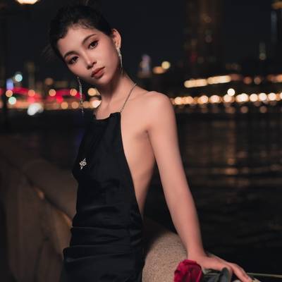 夜景模特