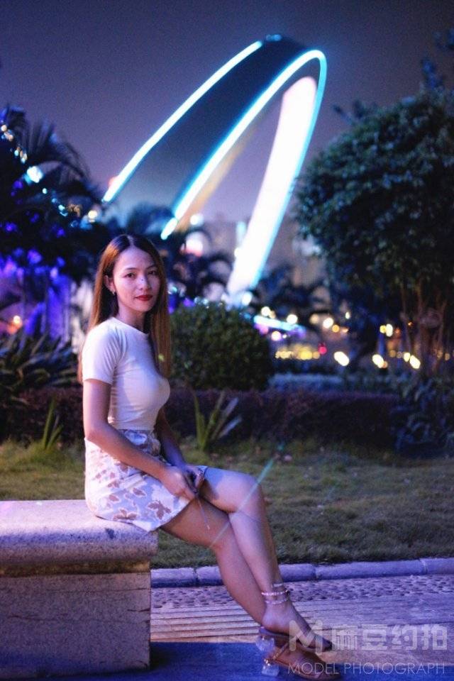 夜景模特