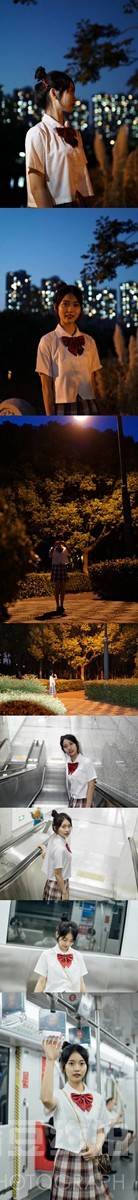 夜景模特