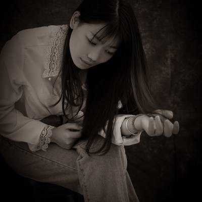 黑白模特