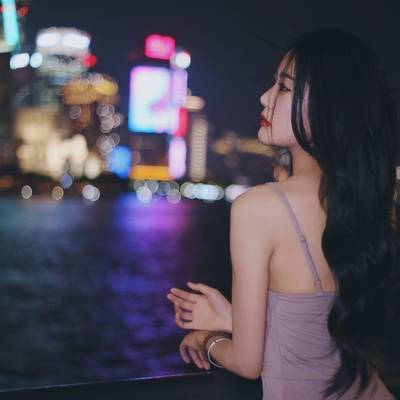 夜景模特