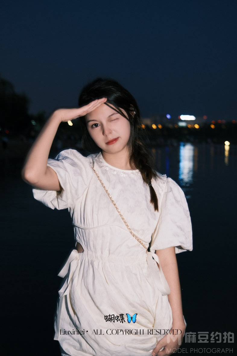 夜景模特