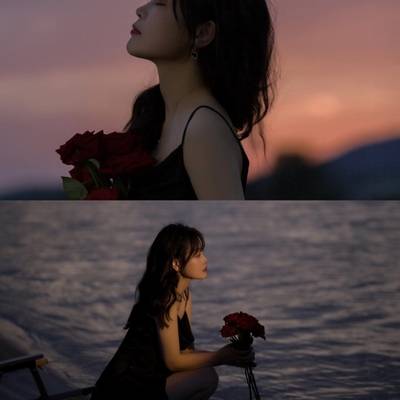 夜景模特