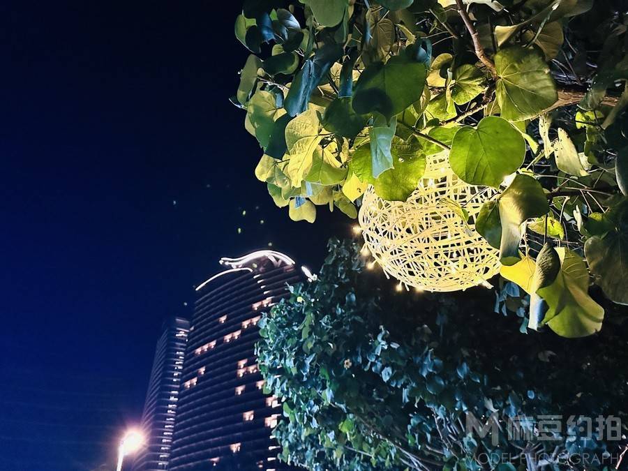 夜景模特