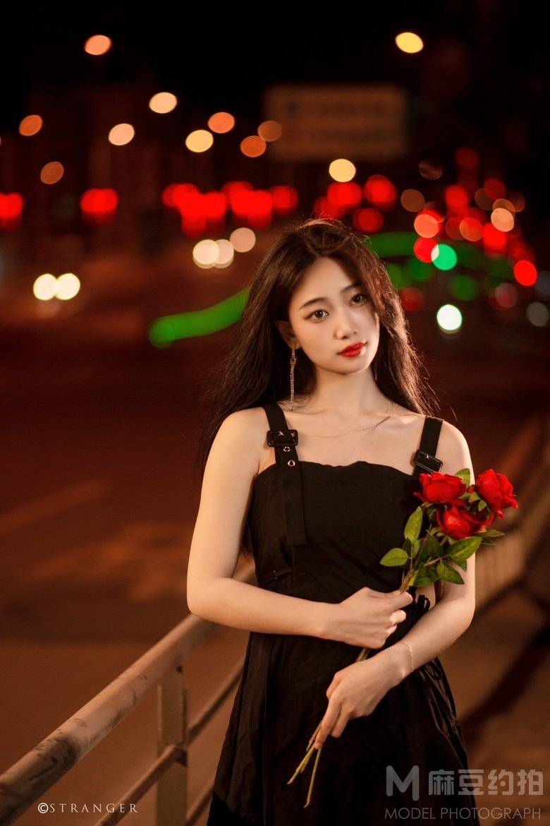 夜景模特