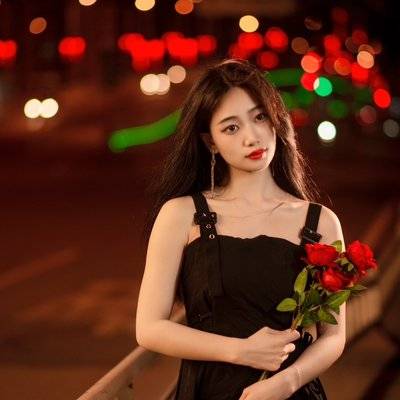 夜景模特