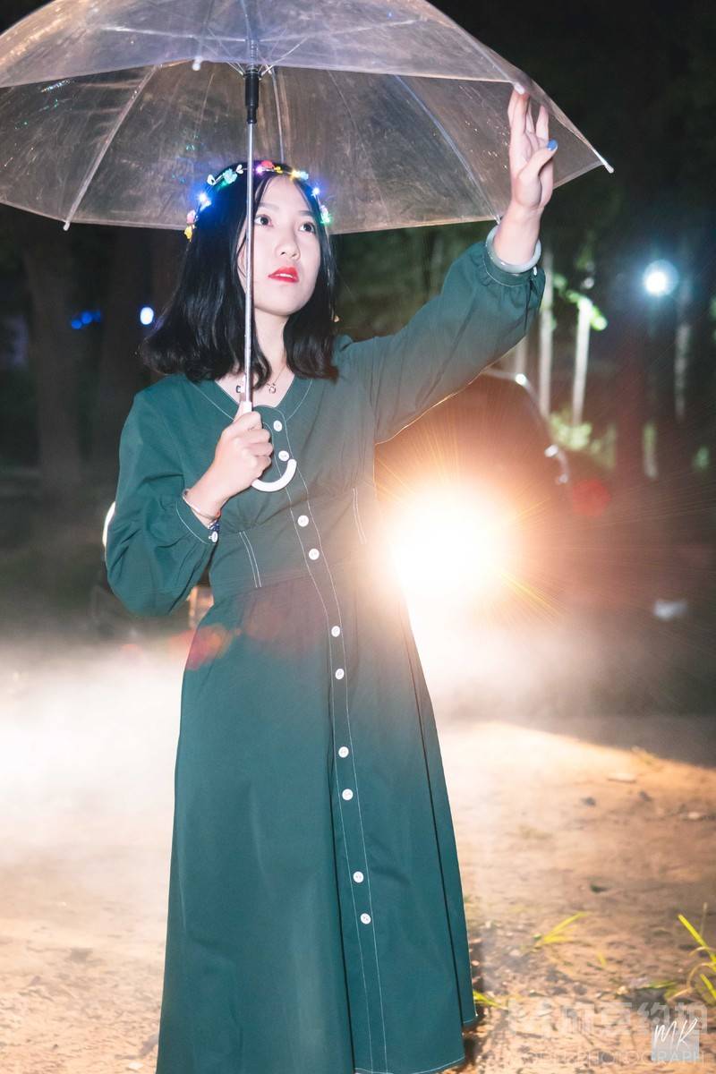 夜景模特