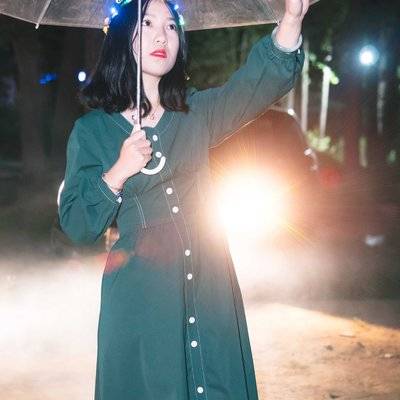 夜景模特