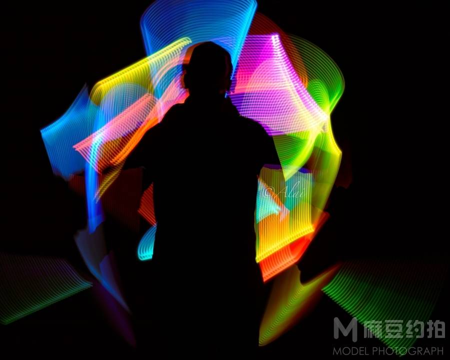 夜景模特