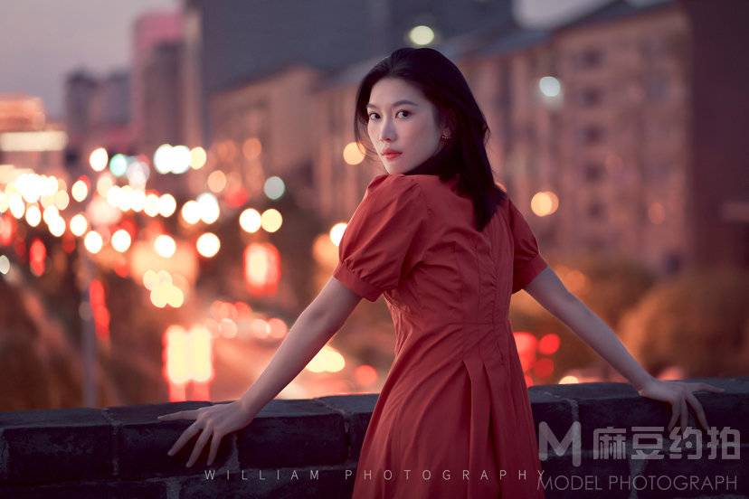 夜景模特