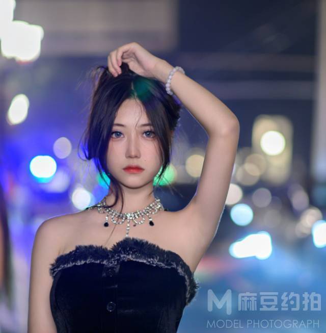 夜景模特