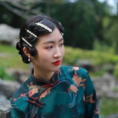 黑白模特