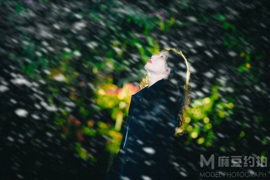 夜景模特
