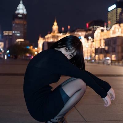 夜景模特