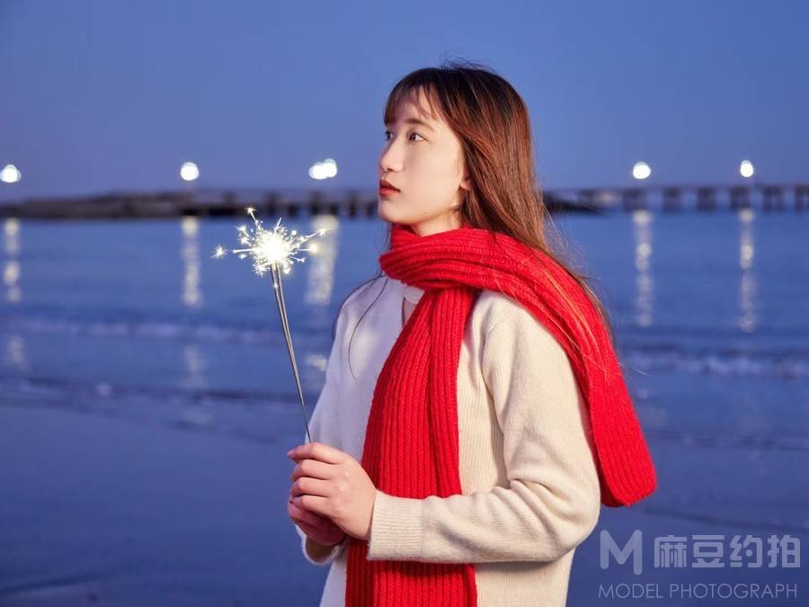夜景模特