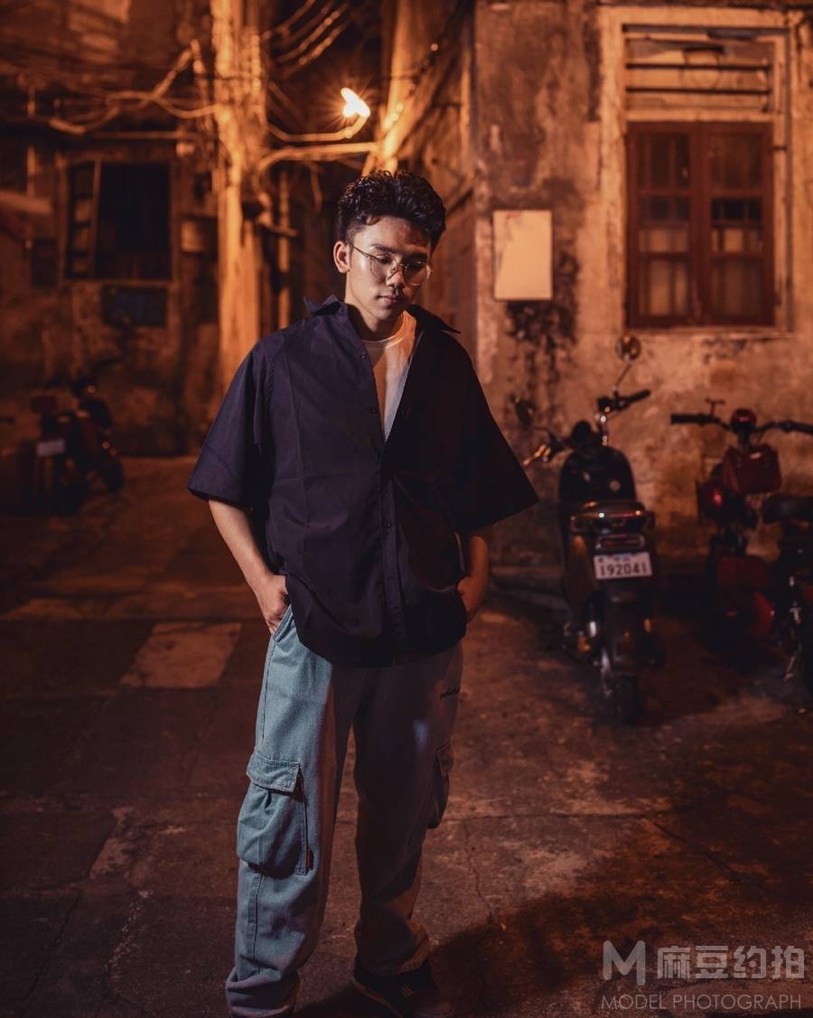 夜景模特