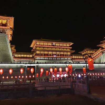 夜景模特