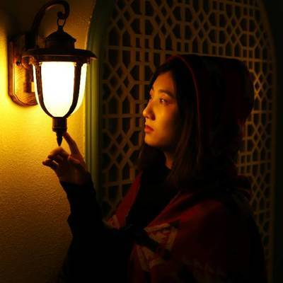 夜景模特
