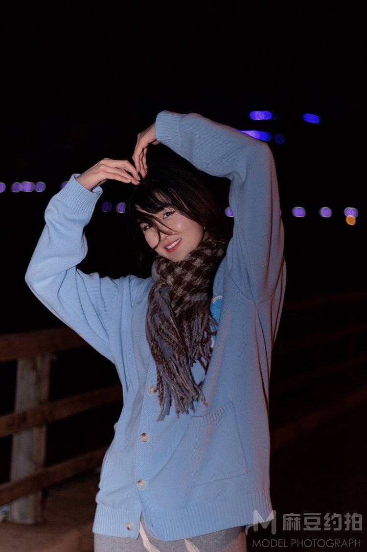 夜景模特