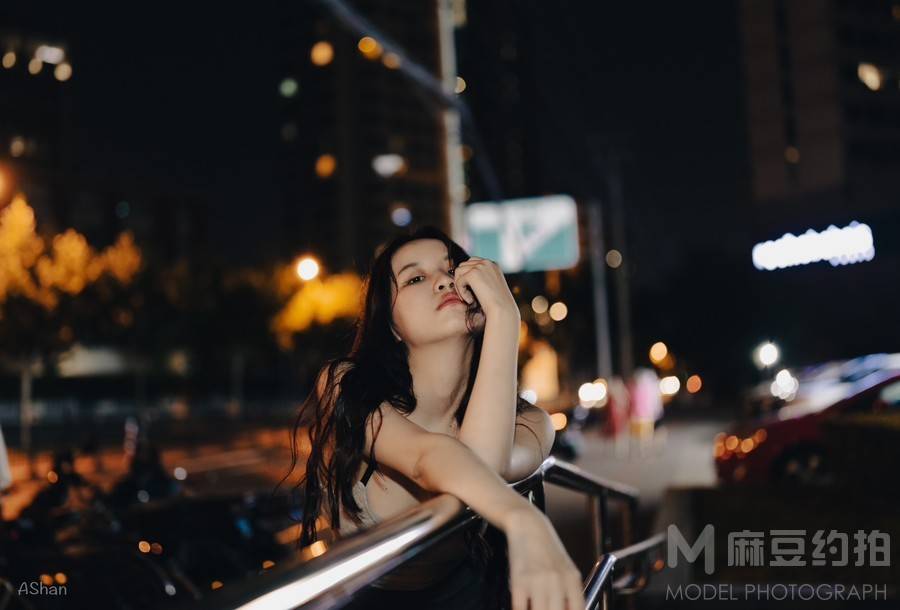 夜景模特