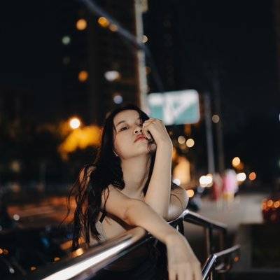 夜景模特