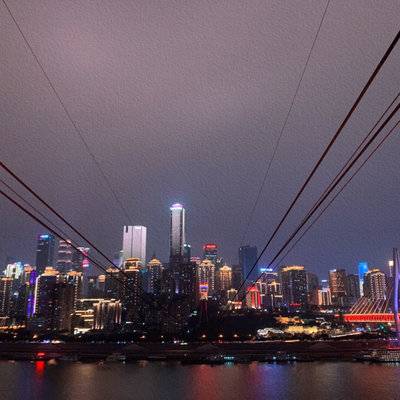 夜景模特
