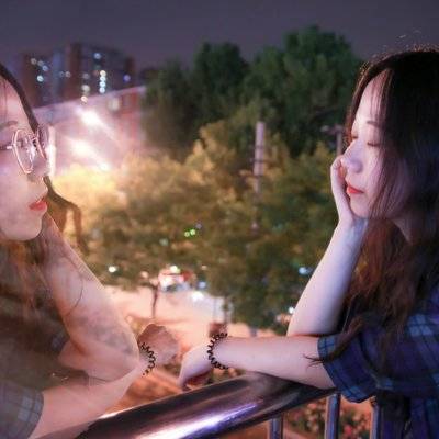 夜景模特
