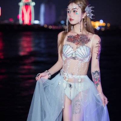 夜景模特