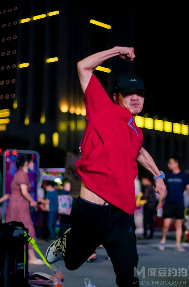 夜景模特