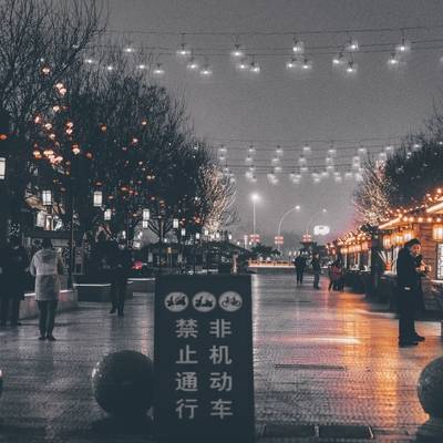 夜景模特