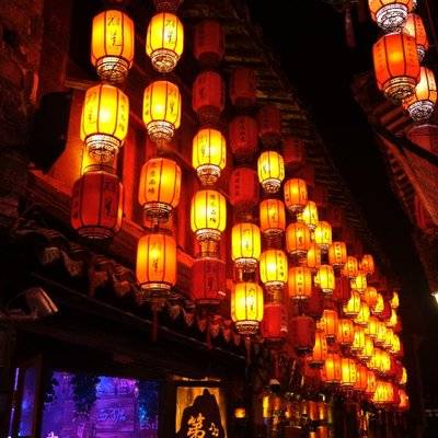 夜景模特
