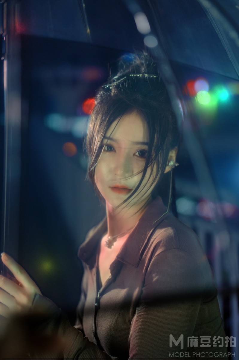 夜景模特