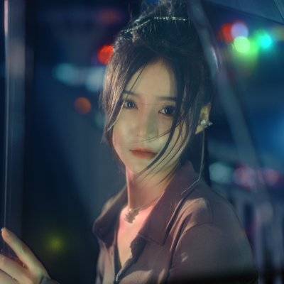 夜景模特