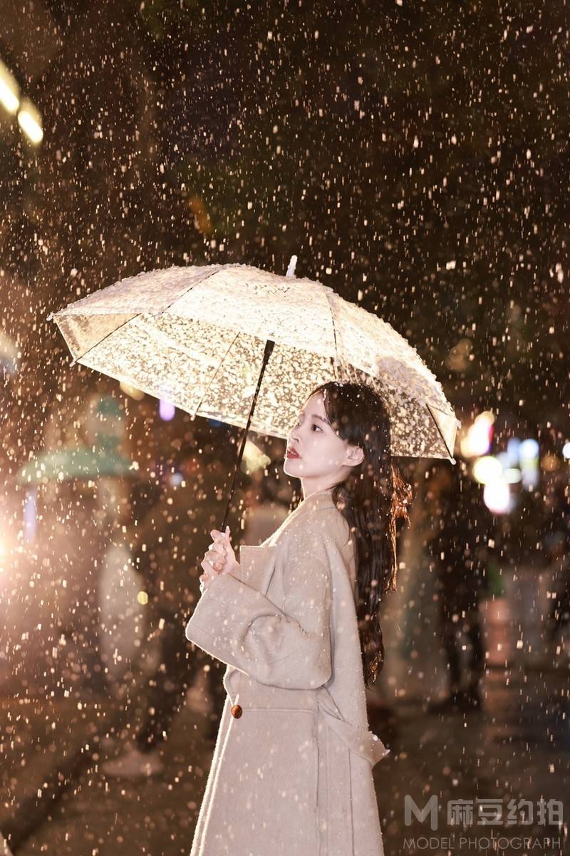 夜景模特