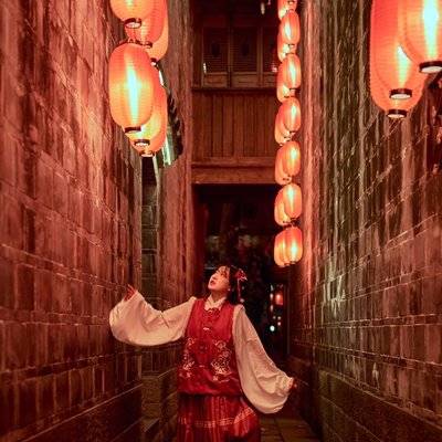 夜景模特