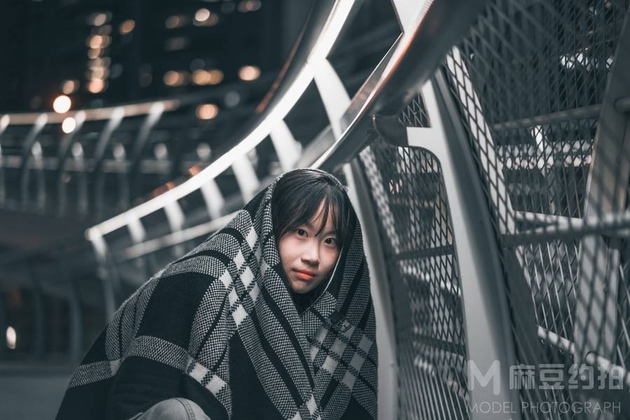 夜景模特