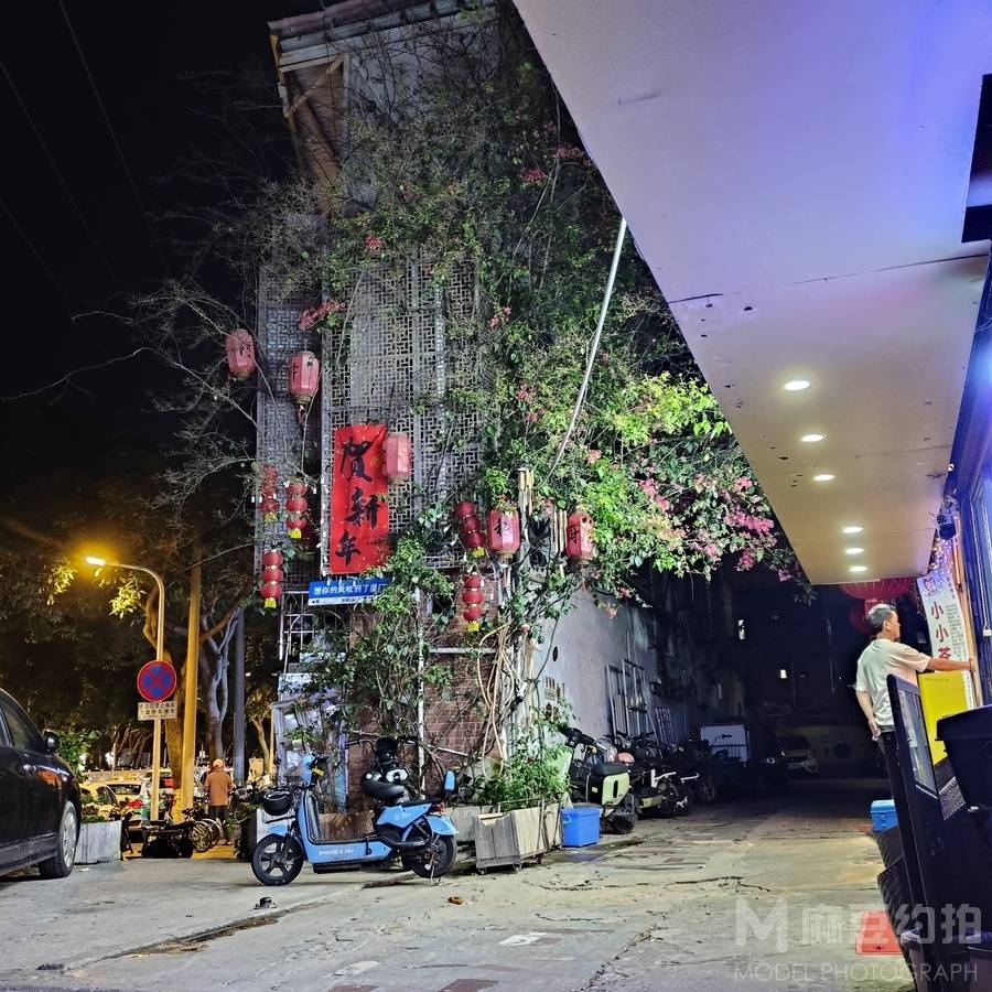 夜景模特
