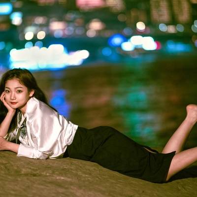 夜景模特