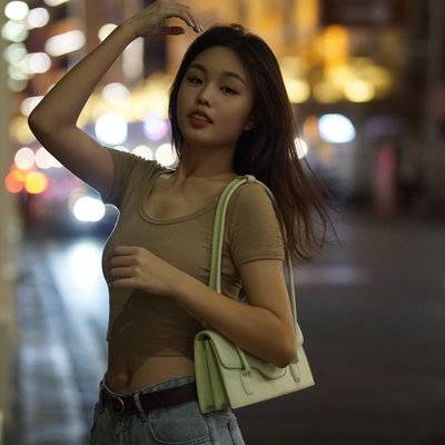 夜景模特