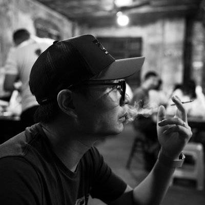 黑白模特