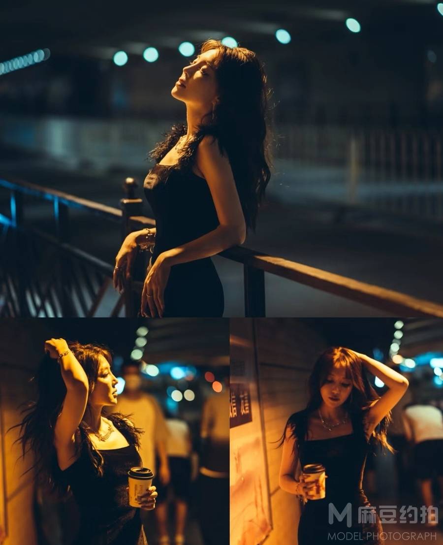 夜景模特
