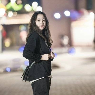 夜景模特